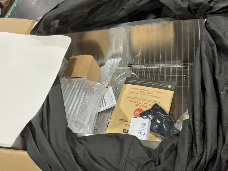 Condition photo showing Good Condition for kraus standart pro 28-inch 16 gauge undermount single bowl stainless steel kitchen sink, khu100-28 28 inch