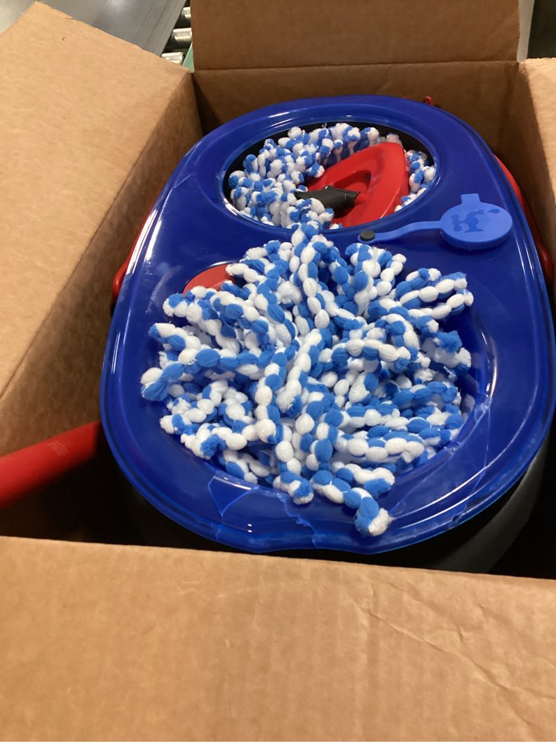 Condition photo showing Good Condition for O-Cedar RinseClean Spin Mop & Bucket System + 2 Extra Mop Heads| Clean with Water | Removes 99% of Bacteria Plastic Rinseclean Spin Mop & Bucket + 2 Extra Refills Cleaning System