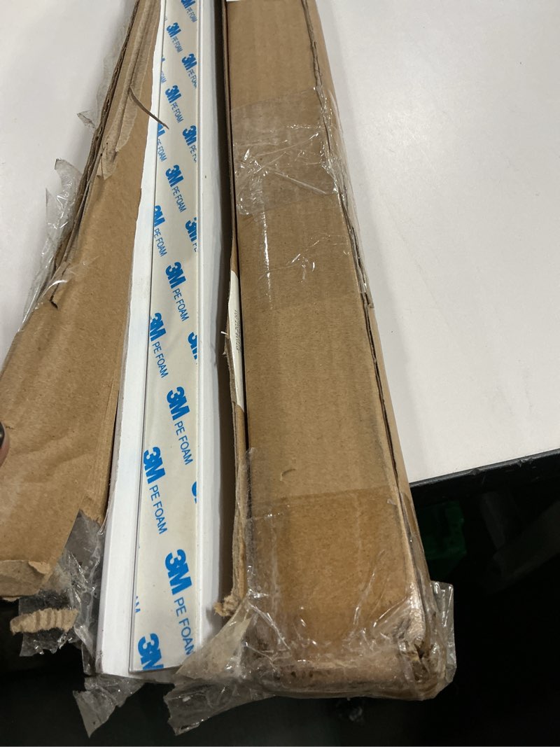 Condition photo showing Good Condition for LazBlinds Light Blockers, Suitable for Roller Shades, Zebra Blinds, and Blinds Side Edge Light Blockers, Easy to Install and Cuttable Blocking Panels, White, 58", 2Pcs White 58" L