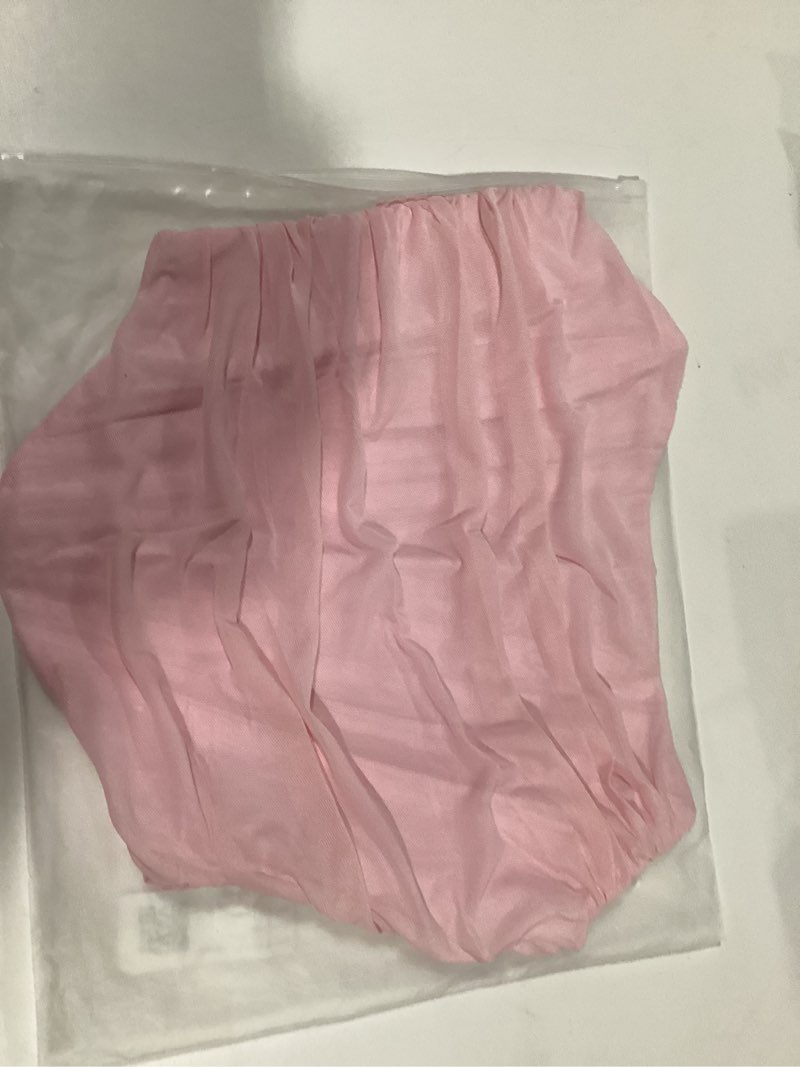 Condition photo showing Good Condition for MOALLUOM Mesh Corset Crop Top Bustier Underbust Boned Backless Sleeveless Strapless Off Shoulder Aesthetic for Women Y2K 0-2 Pink