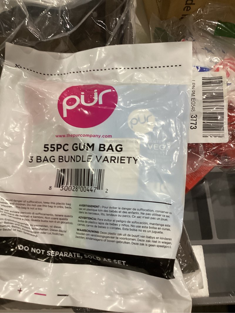 Condition photo showing New/Like New for PUR Gum | Aspartame Free Chewing Gum | 100% Xylitol | Variety Pack, Amazon Exclusive, 55 Pieces (Pack of 3) Variety 55 Count (Pack of 3)