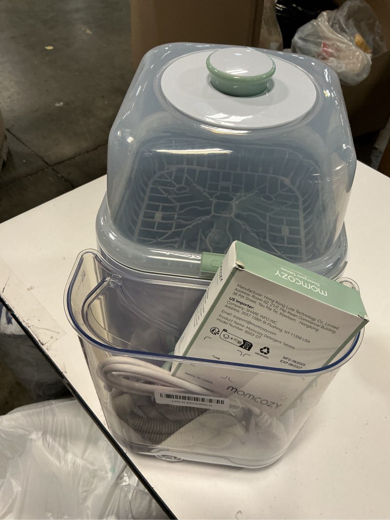 Condition photo showing As Is for Momcozy KleanPal Pro Baby Bottle Washer, Sterilizer & Dryer - All-in-One Cleaning Machine for Bottles, Pump Parts & Baby Essentials - Time-Saving & Effortless Care