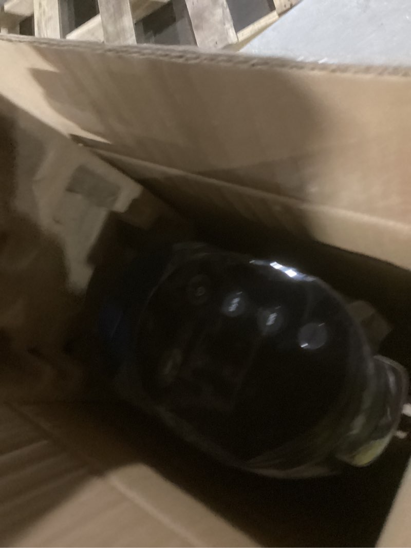 Condition photo showing As Is for ninja pods & grounds single-serve coffee maker, k-cup pod compatible, 56-oz. reservoir, 6-oz. cup to 24-oz. travel mug brew sizes, iced coffee maker, navy, pb041nv