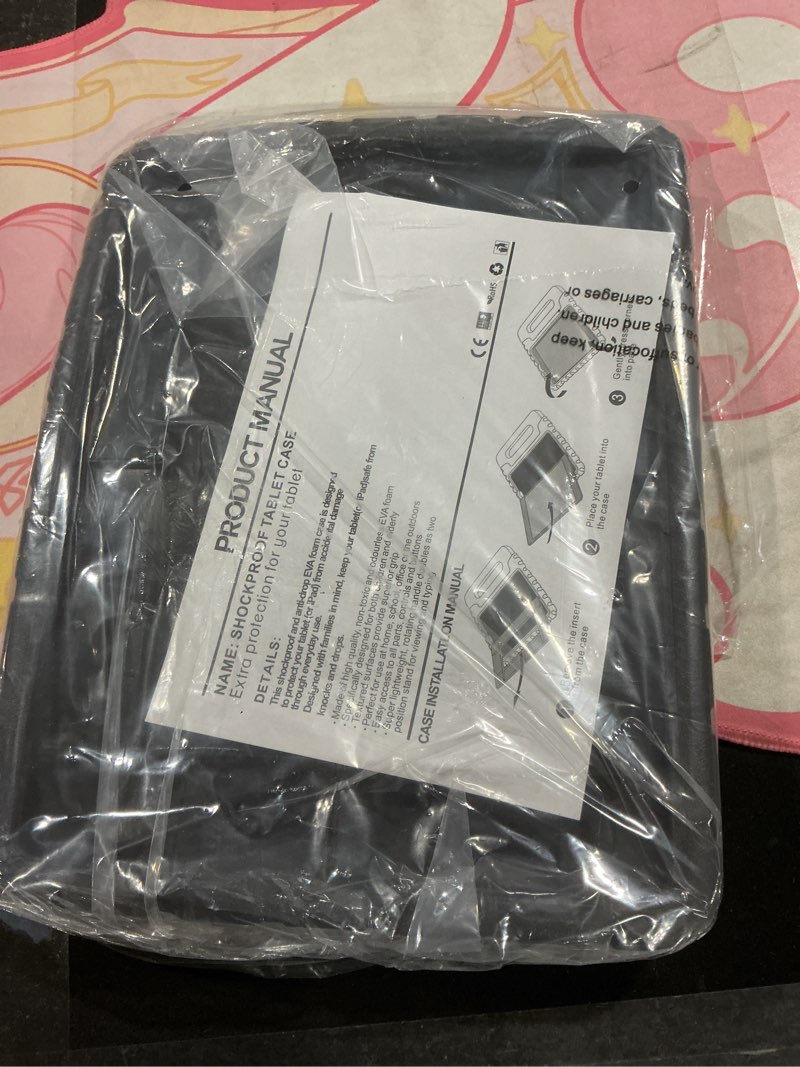 Condition photo showing As Is for for iPad Pro 12.9 Case 3rd 4th 5th 6th Generation with Pencil Holder & 360° Rotating Handle Stand, New Cute Rugged Cover for iPad Pro 12.9 inch 2022/2021/2020/2018 - Black Case for iPad Pro 12.9 3rd/4th/5th/6th Black