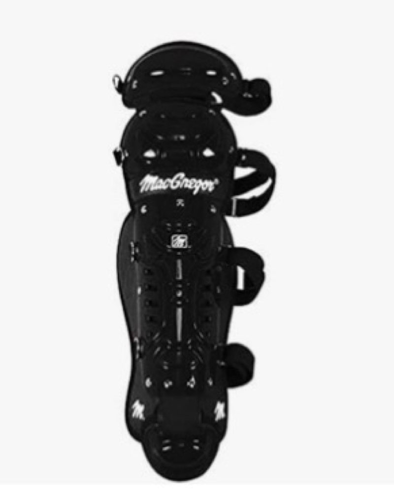 MacGregor Youth B64 Double Knee Leg Guard Black