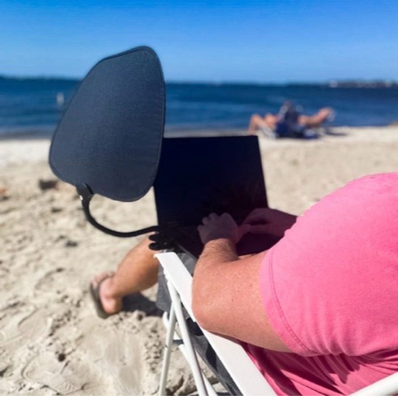 laptop sun shade - flexible, adjustable, and portable