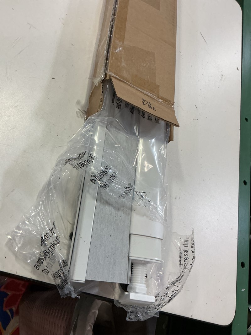 Condition photo showing Good Condition for LazBlinds No Tools No Drill Cordless Cellular Shades, Blackout Light Blocking Honeycomb Shades for Home, Thermal Insulation Blinds for Windows, 28" W x 64" H, White Blackout-white 28" W x 64" H