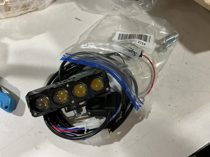 Condition photo showing As Is for dirt bike light bar 5inch 54w 8000lm head light flood spot universal for 7/8” handlebar crf klx drz ttr yzf wr rm 65cc-450cc motorcycle pit bike
