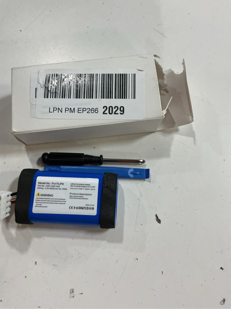 Condition photo showing New/Like New for 3.6v 4800mah replacement gsp-1s2p-f6d battery for j-b-l flip 6 portable bluetooth speaker