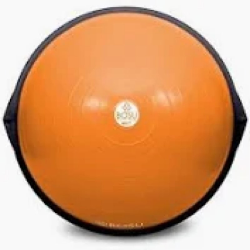 BOSU NexGen 25IN Home Fitness Exercise Gym Strength Flexibility Balance Trainer with Rubberized Non Skid Surface and Hand Air Pump Orange