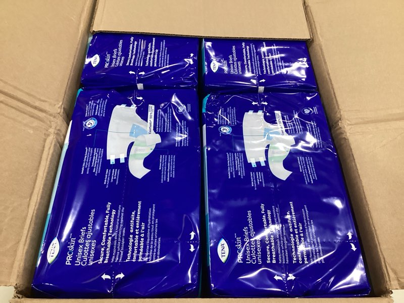 Condition photo showing Good Condition for tena super large incontinence briefs - 56ct/4pk