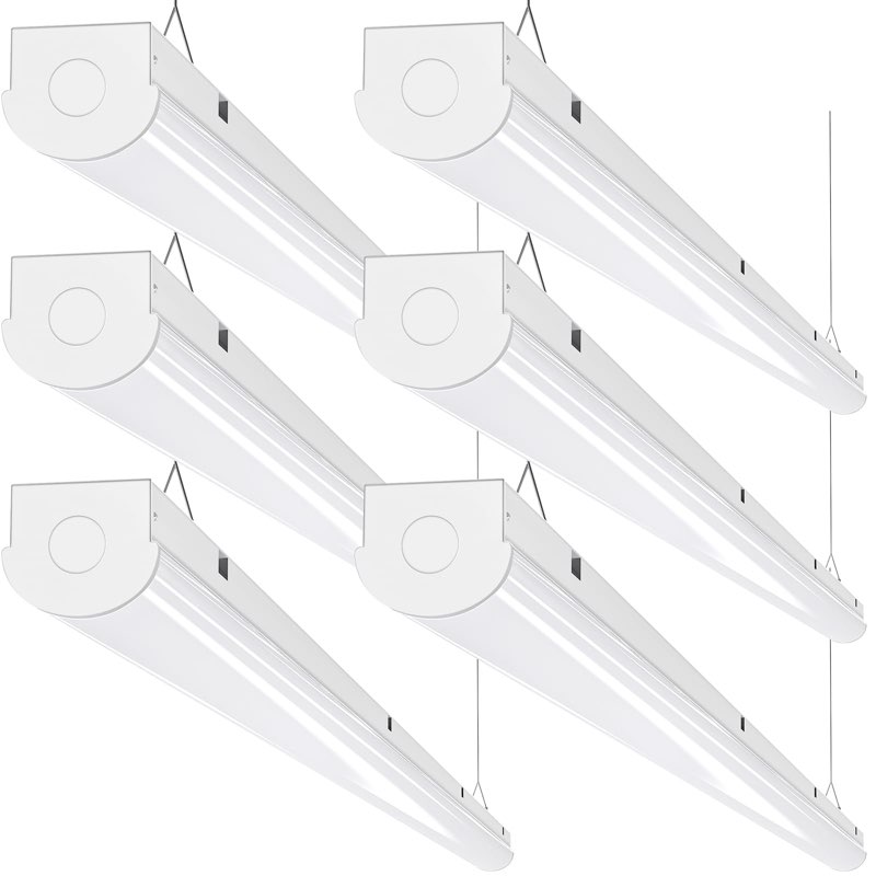 ANTLUX 8FT LED Shop Lights 110W [6-lamp T8 Fluorescent Equiv.], Compact 8 Foot Strip Lights, 12500LM