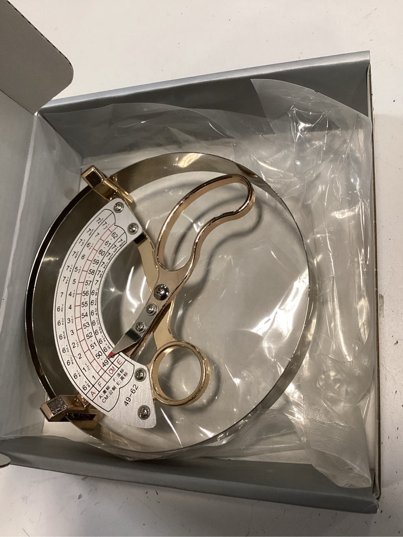 Condition photo showing Good Condition for 19-62cm Stainless Steel Hat Calipers Scissor Type Compass Cap Size Measuring Tool Ruler Hat Caliper Manual Operate Cup Ruler