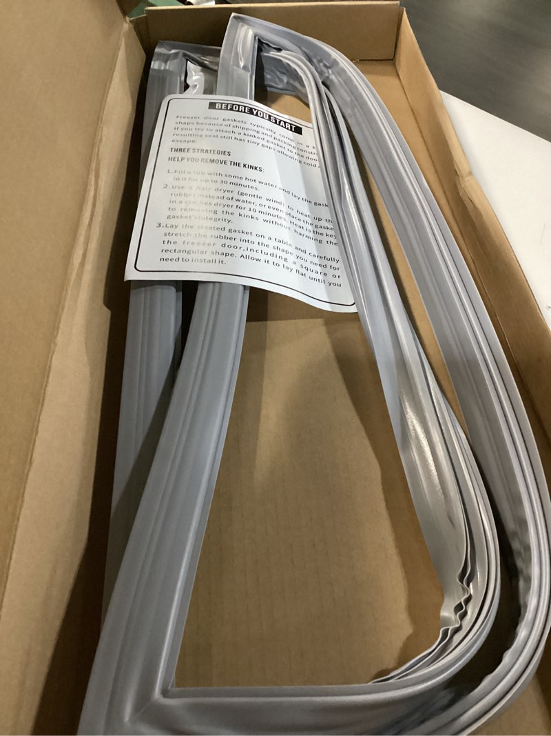 Condition photo showing Good Condition for upgraded 241872502 refrigerator door gasket compatible with frigidaire electrolux refrigerator door gasket 240370902 240514602 fridge seal replacement kenmore refrigerator door gasket seal fftr1513lw8