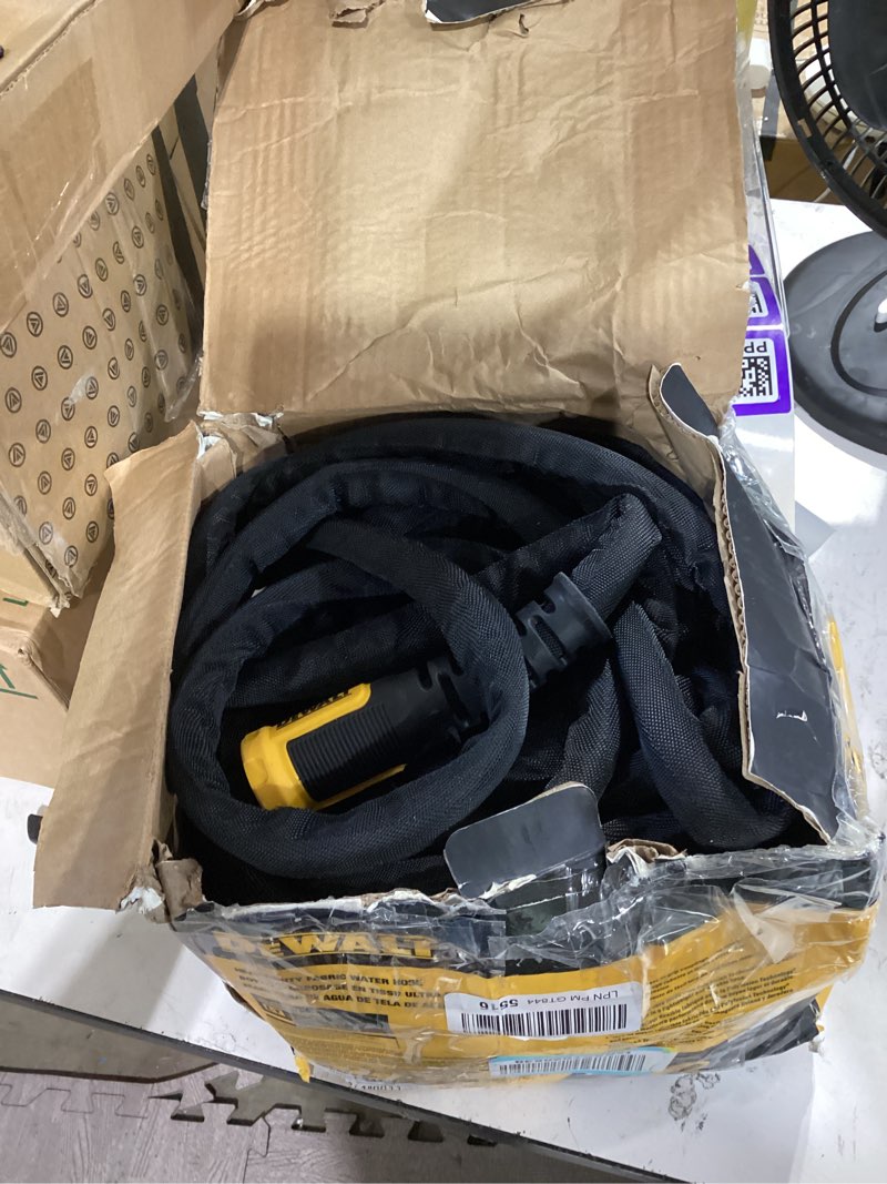 Condition photo showing Good Condition for dewalt 100 ft x 5/8 in heavy-duty professional grade fabric garden hose - dxmh3304