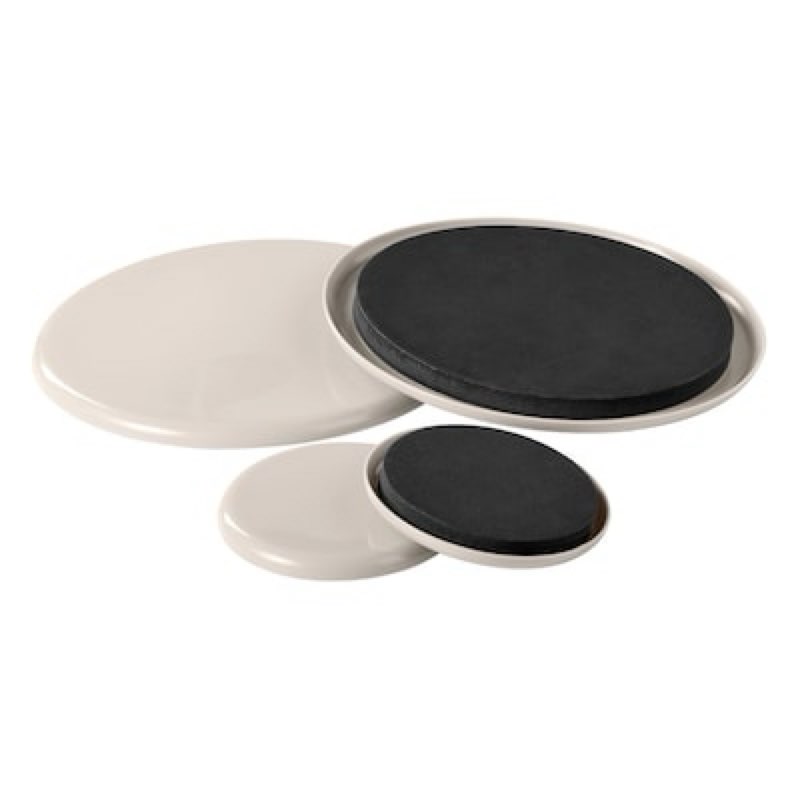 scotch 8 -pack 3-1/2 in round plastic carpet furniture slider