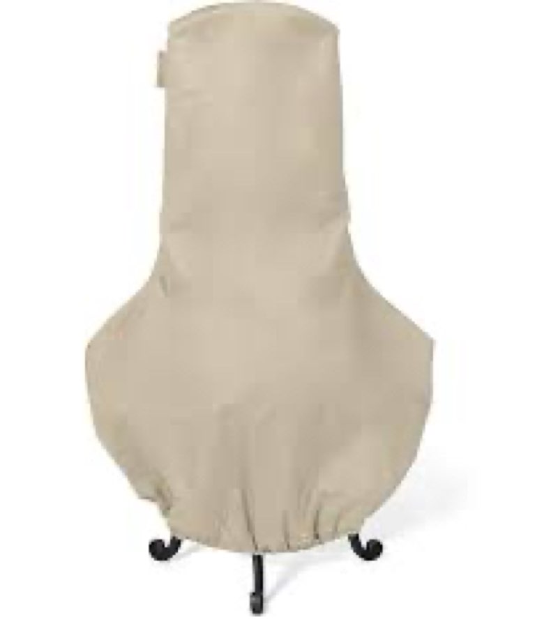 Covermates Chiminea Cover - Light Weight Material, Weather Resistant, Elastic Hem, Grill and Heating, 24DIAMETER x 40H, Classic  Vinyl 24DIAMETER x 40H
