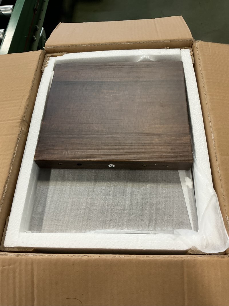 Condition photo showing As Is for Lack Wall Shelf,Display Floating Shelf (Solid Wood, 4 Tier) 4 Tier Solid Wood