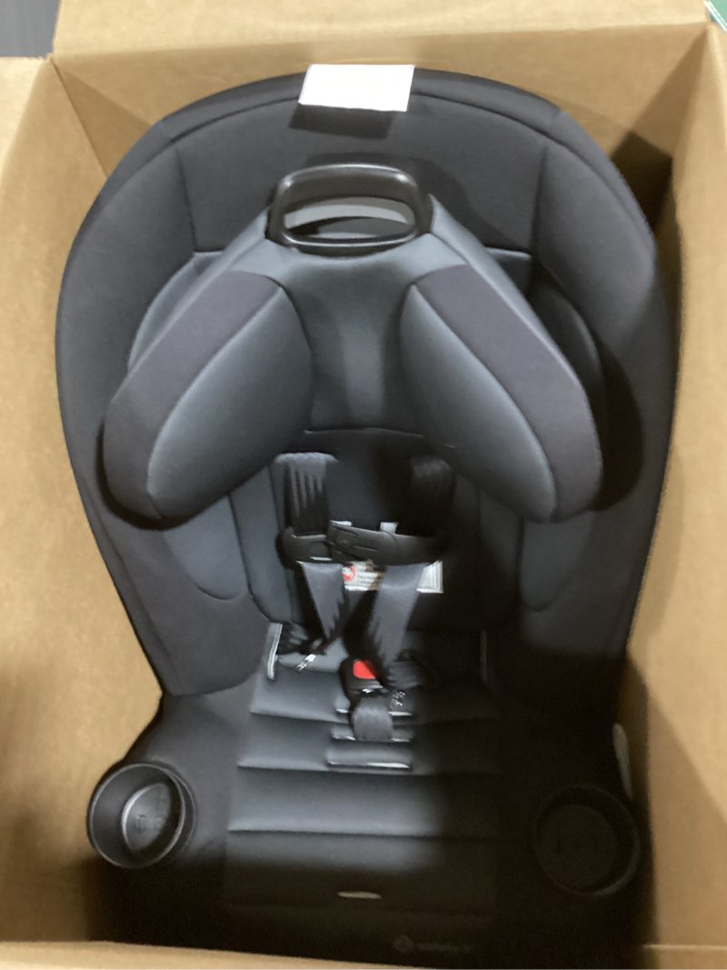Condition photo showing Good Condition for safety 1st ellaris 3-in-1 convertible car seat, slim fit design, rear & forward-facing, 5-position headrest, 3-across fit, travel-friendly with machine-washable seat pad, smokey haze