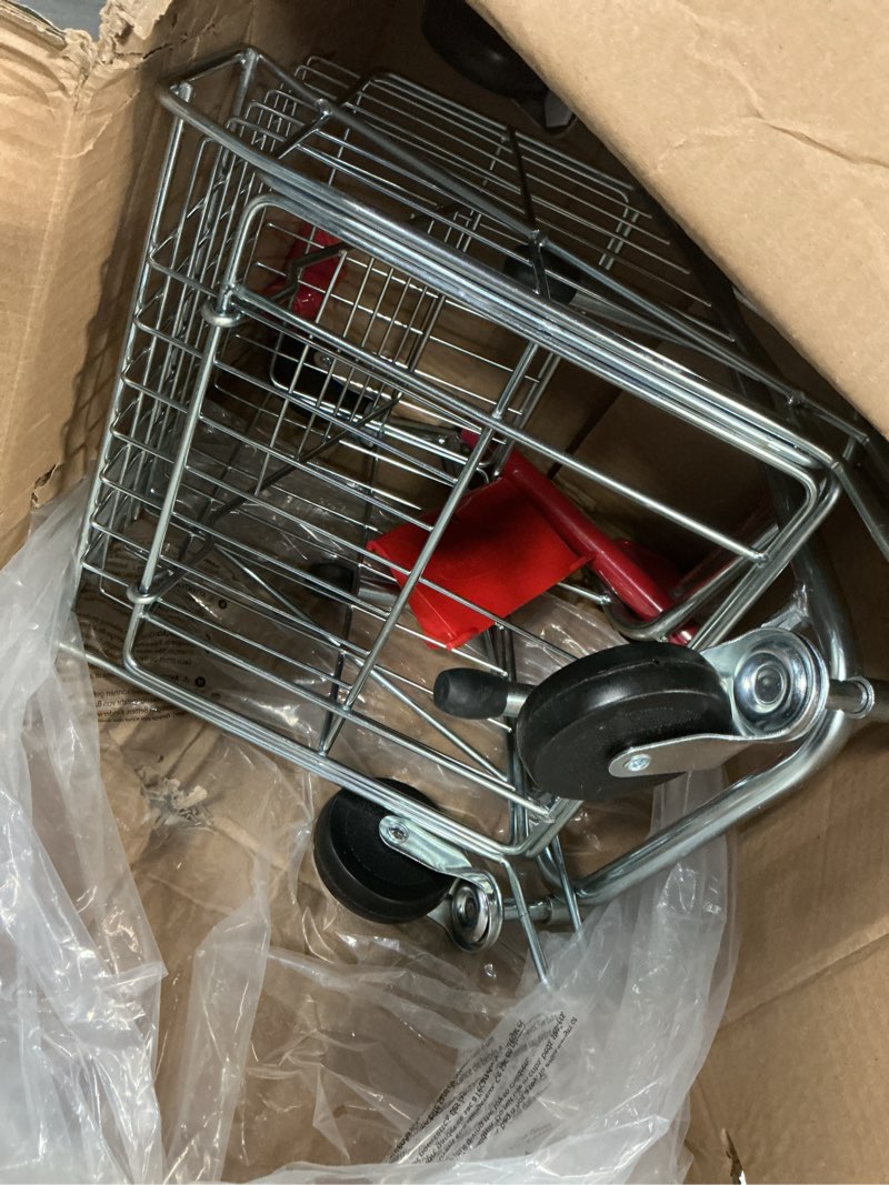 Condition photo showing As Is for melissa & doug toy shopping cart with sturdy metal frame