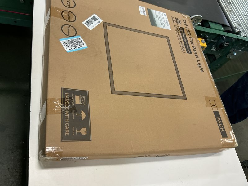 Condition photo showing New/Like New for 2x2 LED Light Flat Panel, 40/35/30/25/20W, 5 Color Temps 2.7K/3K/3.5K/4K/5K, Dimmable (0-10V) Recessed Ceiling Lights, 5200 LM, Fixture Flush Mount Ceiling for Office Kitchen Garage ETL-1Pack 2x2FT 1PACK