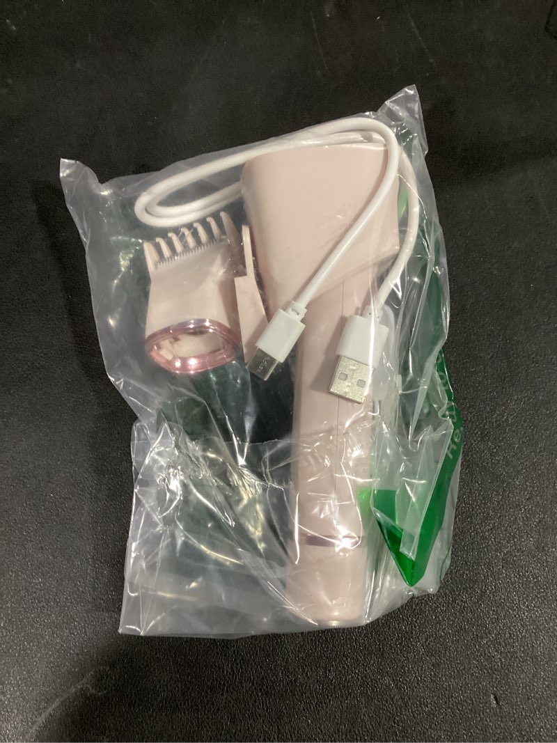 Condition photo showing As Is for Bikini Trimmer for Women - Painless Electric Razors for Silk Skin,Cordless Body Shaver for Trip,Replaceable Lady Facial Razor, IPX7 Waterproof&Easy Cleaning, Ceramic Blade, Gifts for Her Pink