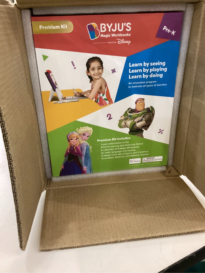 byju’s learning kit: disney, pre-k premium edition (app + 9 workbooks) - preschool, ages 3-5, featur