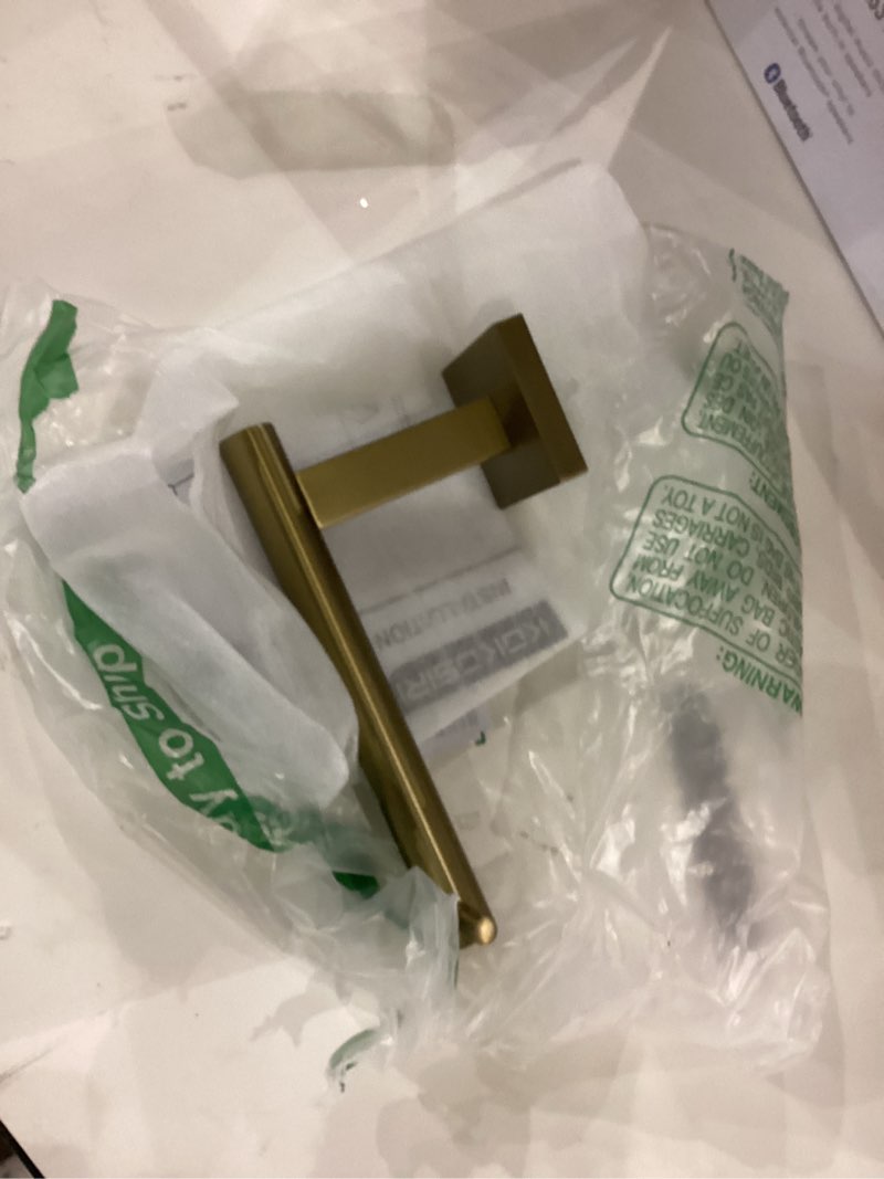 Condition photo showing Good Condition for KOKOSIRI Toilet Paper Holder Champagne Bronze Toilet Roll Holder Hold Mega Rolls Kitchen Bathroom Tissue Paper Dispenser Stainless Steel, B2005CPG Champagne Bronze Horizontal