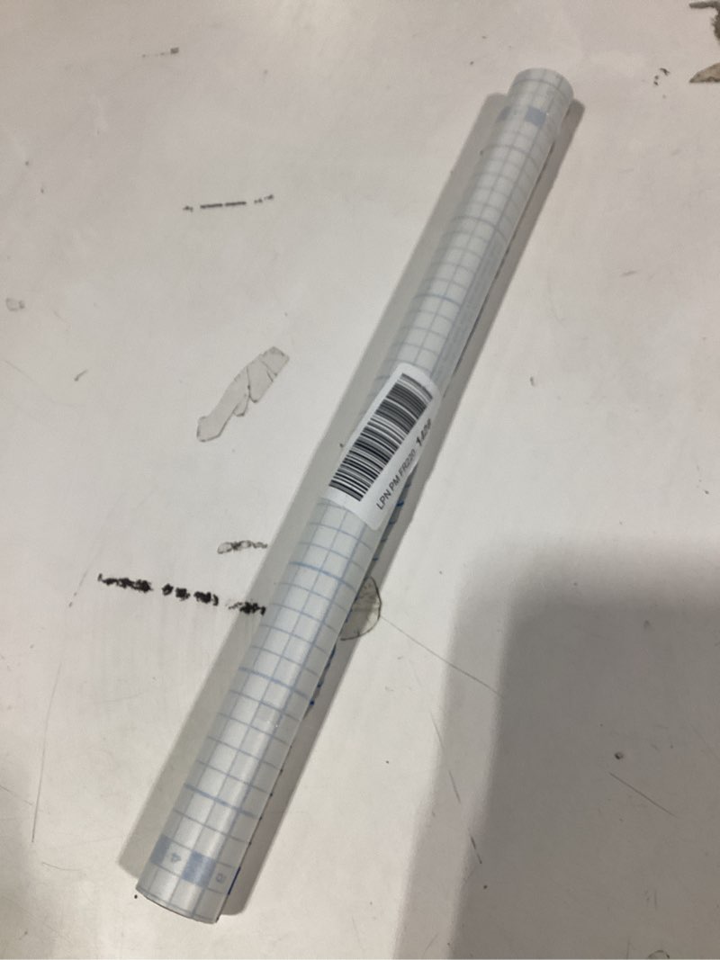 Condition photo showing As Is for Chell Matte Clear Contact Paper Roll for Books, Crafts and Countertops, Self Adhesive Book Cover, 17.5 in x 5 ft Matte 17.5 in x 5 ft