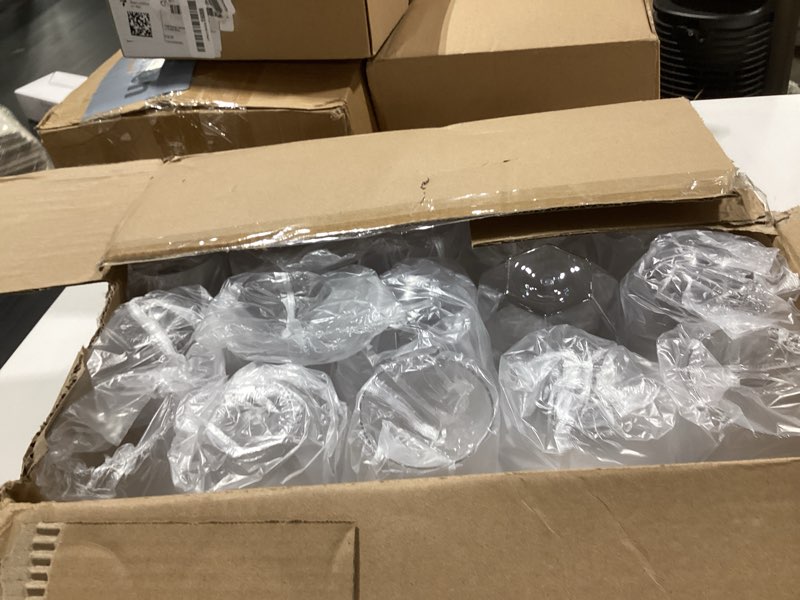 Condition photo showing Good Condition for 40 pack 12oz diamond plastic wine glasses, disposable stemless wine cups - shatterproof, unbreakable & bpa-free, recyclable drinkware for wedding reception, birthday party, new year, holidays & events clear