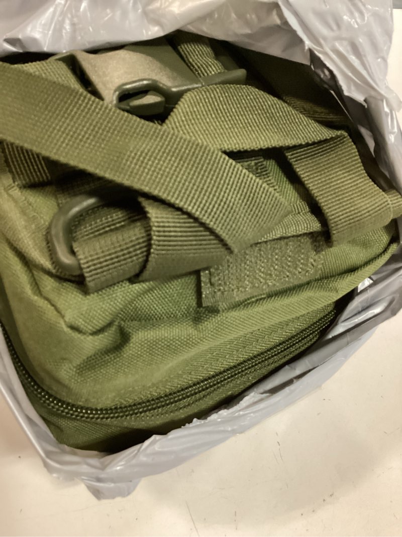 Condition photo showing New/Like New for survival kit 256 in 1, first aid kit survival gear tools trauma kit with molle pouch for outdoor, camping, hunting, hiking, earthquake, home, office, gifts for men dad husband women green