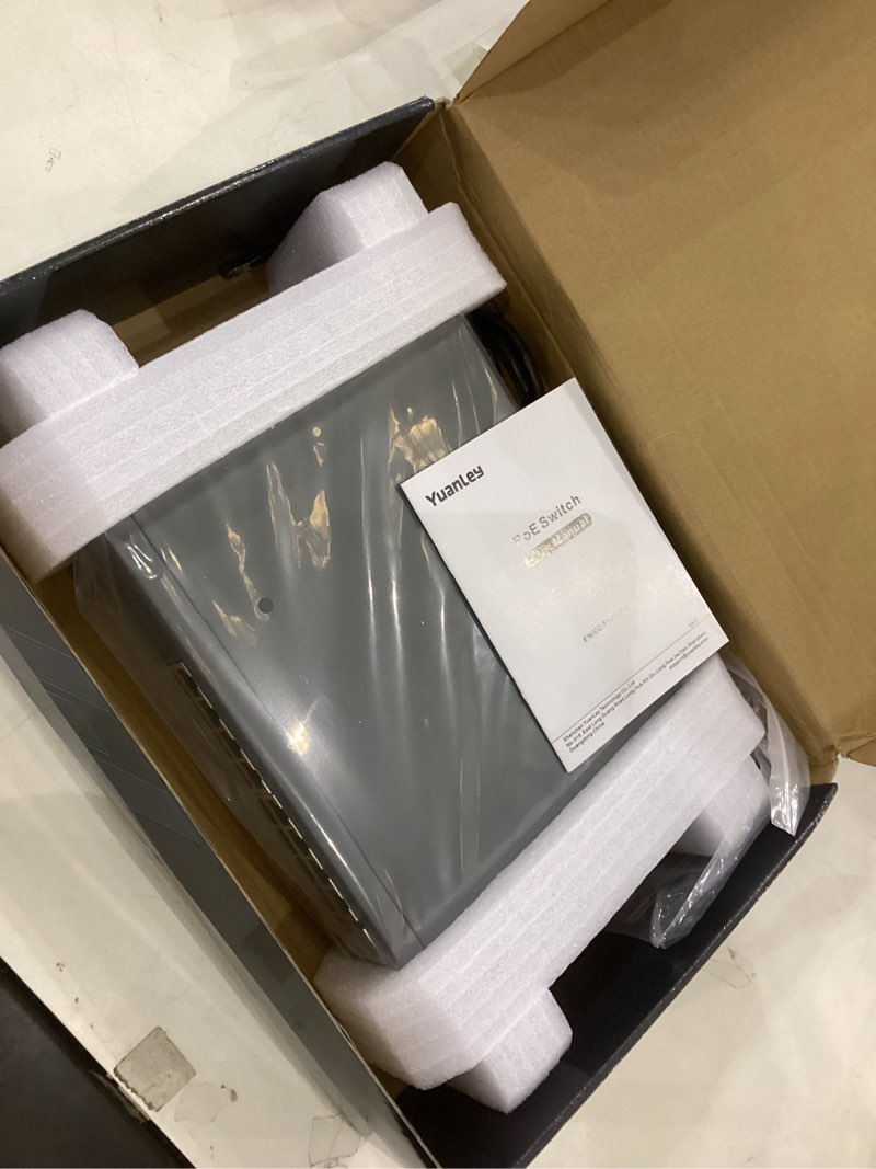 Condition photo showing New/Like New for YuanLey 16 Port PoE Switch with 2 Gigabit Uplink, 16 PoE+ Port 10/100Mbps Network Switch, 802.3af/at Compliant, Durable Metal with 250W High Power, Unmanaged Plug and Play 18 Port | 16*PoE+ (250w)