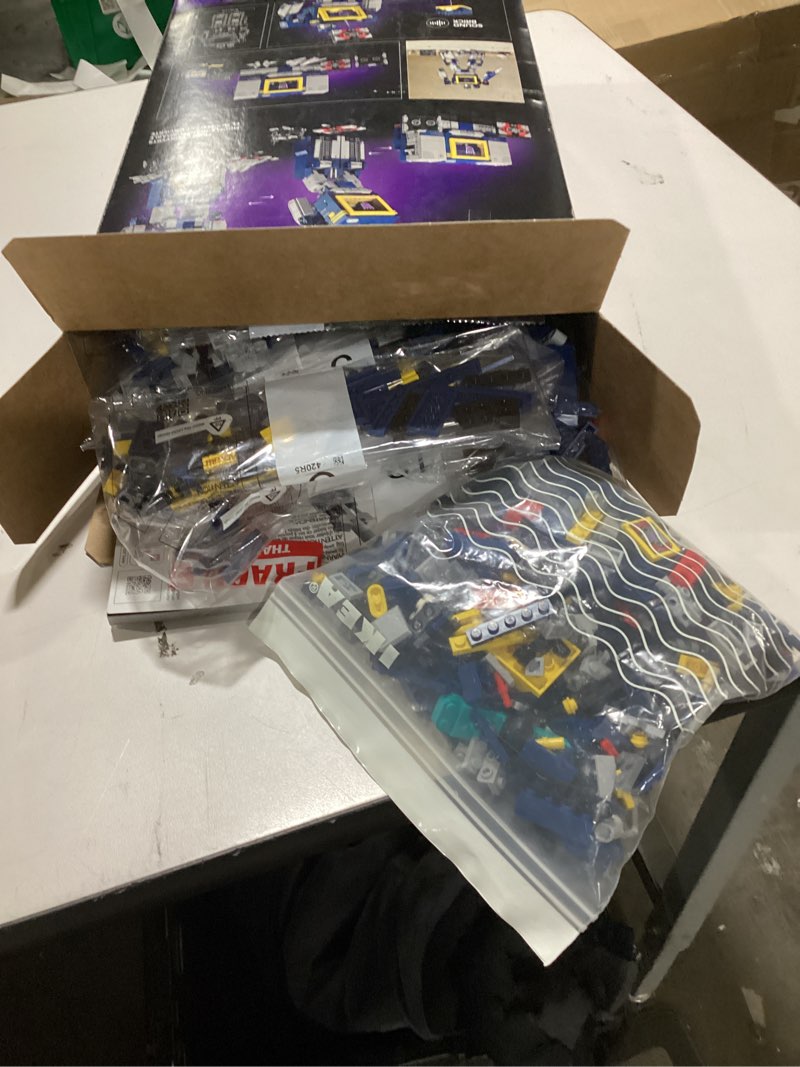 Condition photo showing As Is for LEGO Icons Transformers: Soundwave - Building Set W/Sound Effects for Adults, 18+ - Model Kit W/Ravage & Laserbeak Figures - DIY Home Decor - Collectible Gift Idea for Sci-FI & Movie Fans - 10358