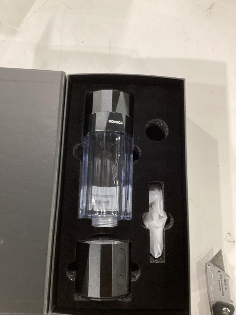 Condition photo showing As Is for movoca upgrade hydrogen water bottle, 3min 2200ppb rapid hydrogen water generator -spe pem tech, 14oz portable hydro water machine, health care gifts for husband, wife, family, friends, travel black
