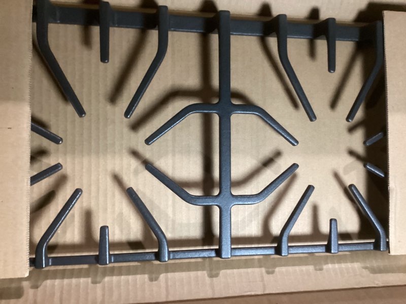 Condition photo showing As Is for upgraded 807327101 side grate replacement for frigidaire stove parts 20 x 9.6 in cast iron grate kenmore gas range parts surface burner grate frigidaire gas cooktop parts cookware accessories 807327101 frigidaire stove grate