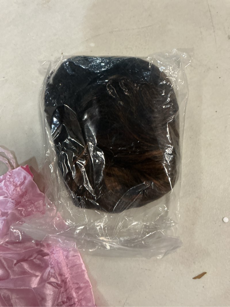 Condition photo showing Good Condition for showreal pixie cut wig human hair for women highlight brown short straight wigs 100% real human hair pixie cut wig with bangs layered virgin hair glueless natural short wig (9149-1b/30)