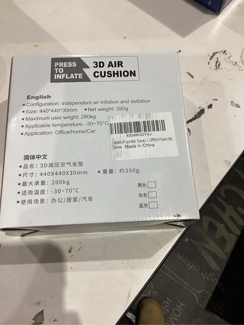 Condition photo showing New/Like New for Sondur Travel Cushion Airplane seat, Trave seat Cushion for Long Flights, Portable Airplane Pad with Storage Bag for Car, Office, Stadium, Ergonomic Comfort Support,Heavy Duty (36 Air Bag)