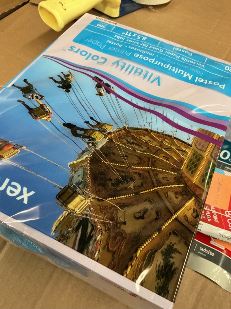 Condition photo showing Good Condition for xerox vitality colors multi-use printer & copy paper, 1 ream, lilac, letter (8.5" x 11"), 500 sheets per ream, 20 lb, 30% recycled