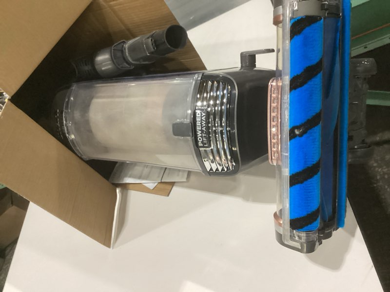 Condition photo showing Good Condition for Shark AZ2002 Vertex Powered Lift-Away Upright Vacuum with DuoClean PowerFins, Self-Cleaning Brushroll, Large Dust Cup, Pet Crevice Tool, Dusting Brush & Power Brush, Silver/Rose Gold DuoClean PowerFin (Rose Gold), NOT TESTED, AS IS, USED