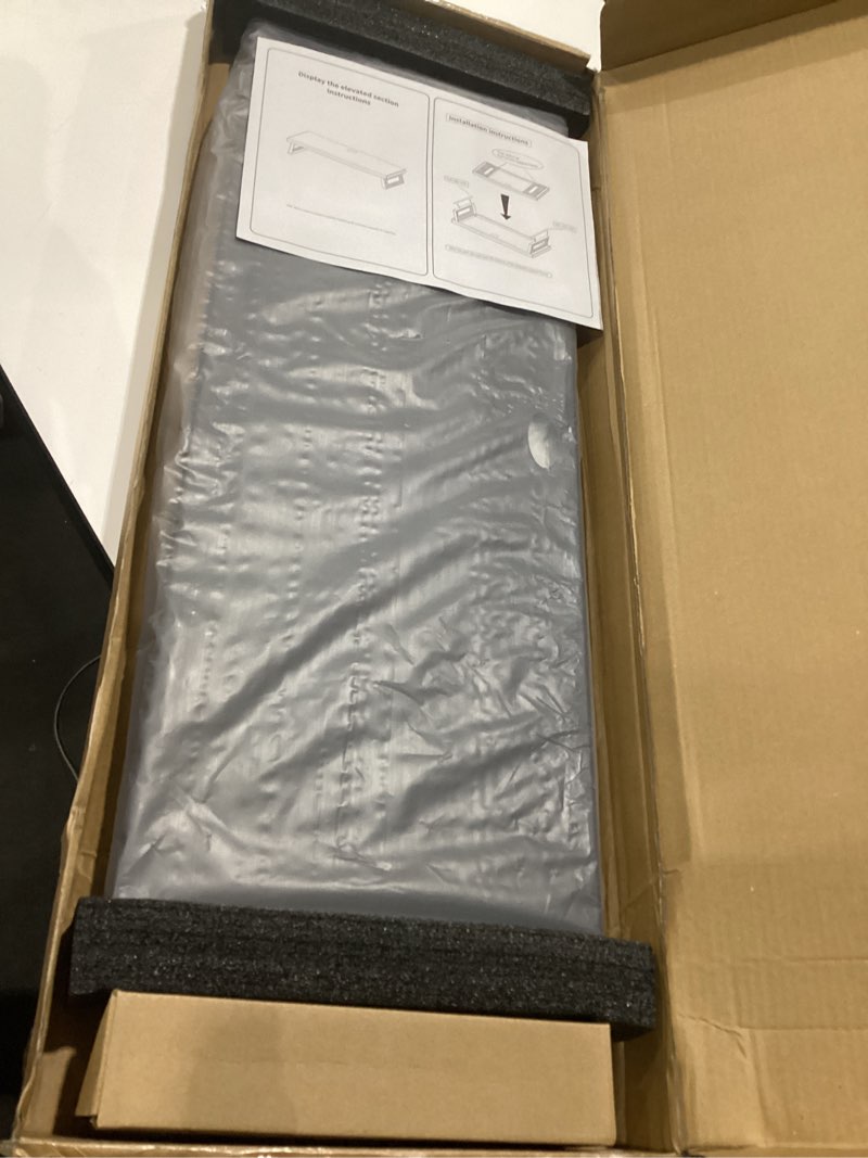 Condition photo showing Good Condition for all-metal foldable monitor stand with 28cm wide desktop,, headphone & mic jack, detachable phone holder, (usb hub fast charging version, 760mm) usb hub fast charging version 760mm