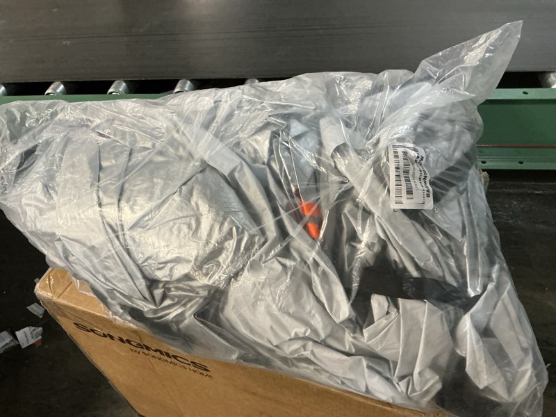 Condition photo showing As Is for seazen car cover with zipper, 2 layer full car covers waterproof/uv protection/snowproof/dustproof, universal car cover (fit sedan-length up to 200") 3xl(fit sedan-length up to 200") silver-2 layers