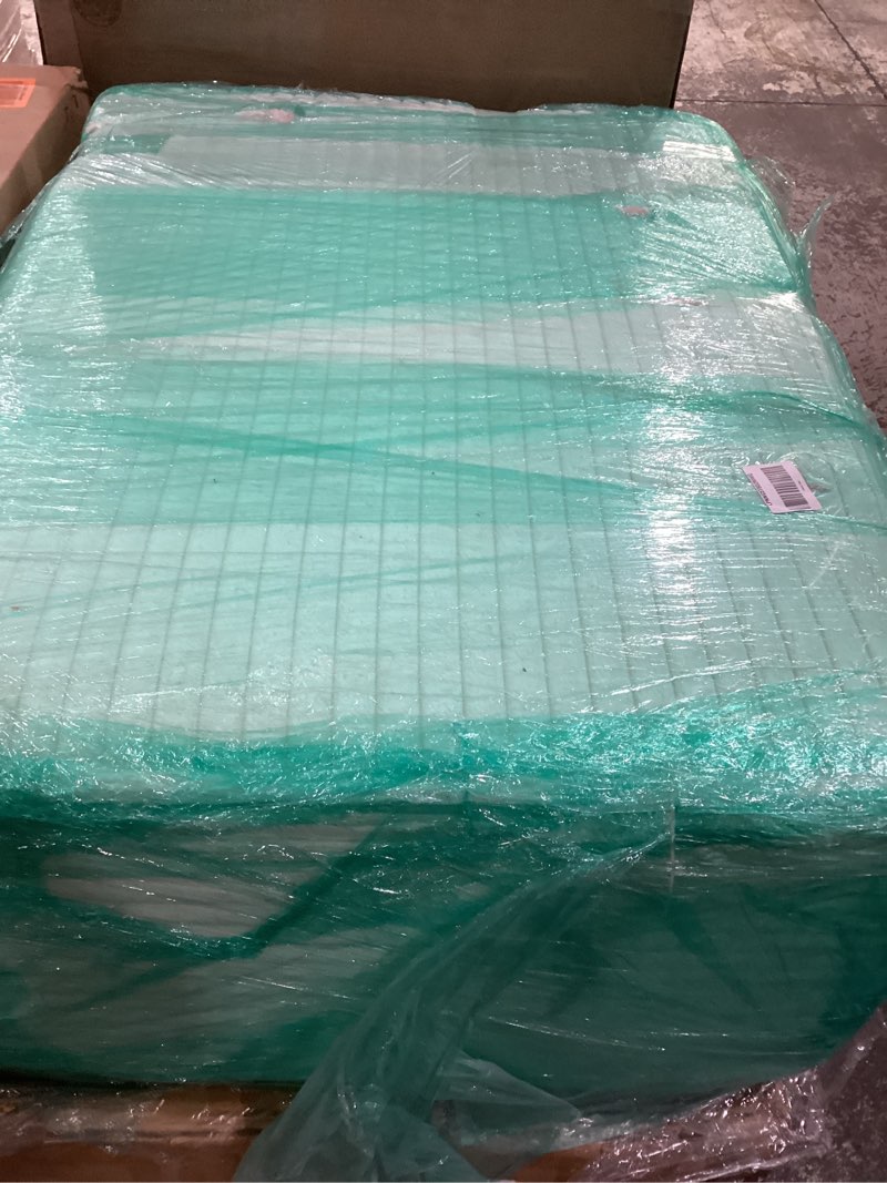 Condition photo showing New/Like New for 37.4" Plush Corduroy Ottoman, Upholstered Cloud Ottoman for Boneless Couch in a Box, Modular Sectional Couches for Living Room, Compressed Memory Foam, No Assembly Require, White White 1 Ottoman