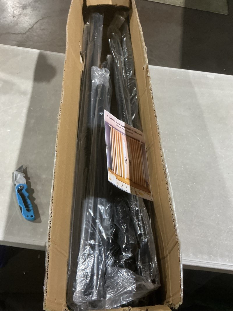 Condition photo showing Good Condition for room divider for room separation no drilling, adjustable floor to ceiling tension curtain rod 3.3-10ft(h) 39-71inch(w), heavy duty freestanding partition privacy wall divider space separator, black