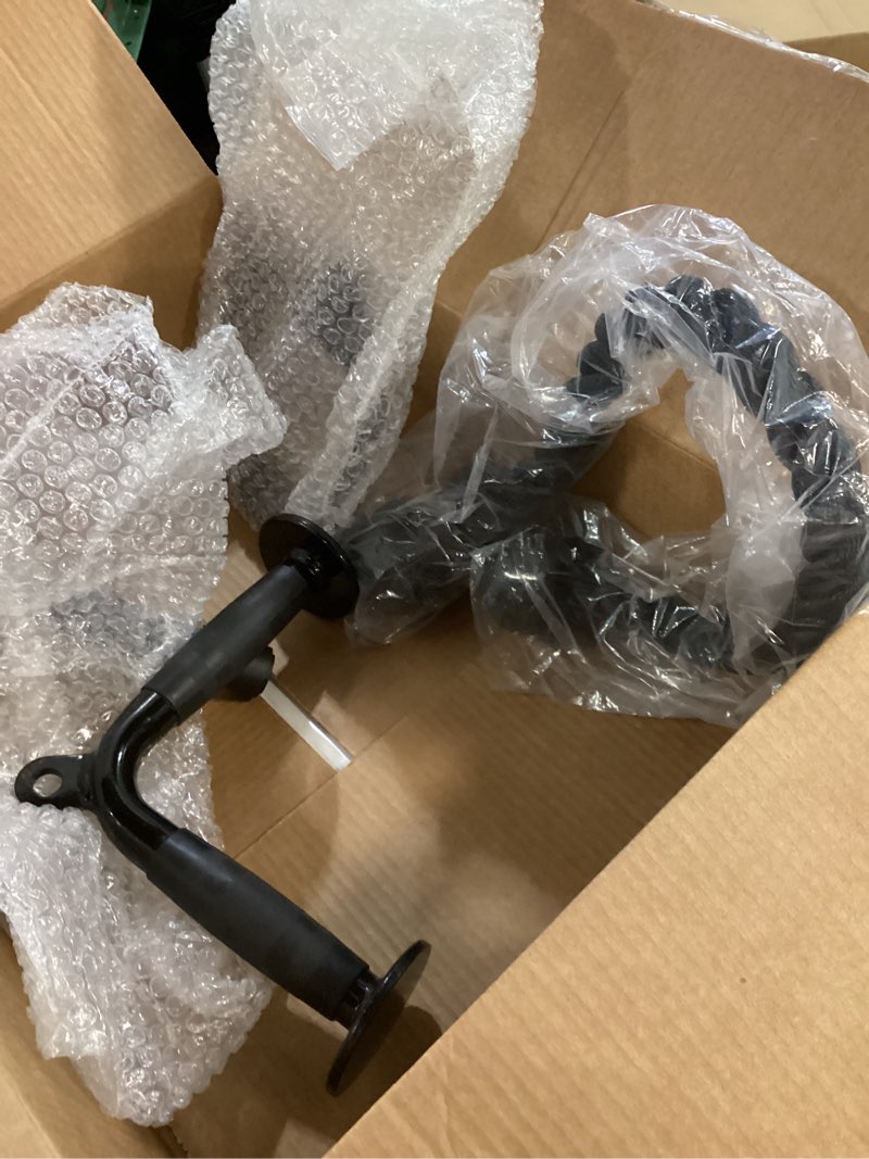 Condition photo showing As Is for Cable Attachments for Home Gym, Made of Heavy Duty Solid Steel, LAT Pulldown Attachment, Weight Machine Accessories, Straight Pull Down Bar, Tricep Rope, Exercise & Double D Handle Set of 5