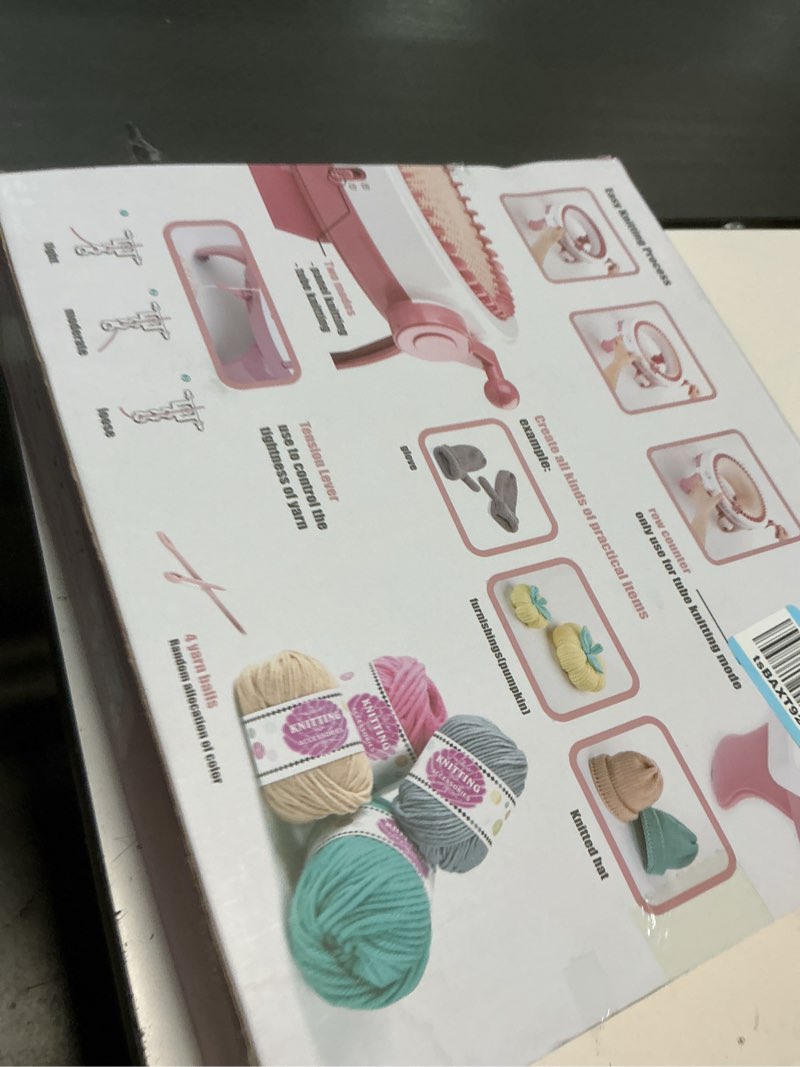 Condition photo showing New/Like New for SENTRO 48 Needles Knitting Machine with Electric Adapter, Smart Weaving Loom Round Spinning Crochet Knitting Machines with Row Counter and Crank Handle Adapter Hex Steel Bit for Automatic Knit