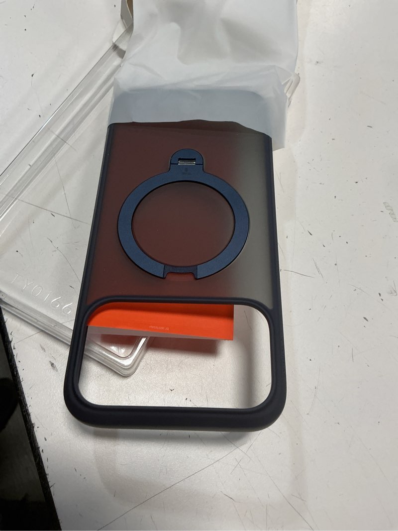 Condition photo showing Good Condition for torras q3 spin for iphone 17 pro max case with 360 magnetic stand, camera control, fit for magsafe, 4x military-grade shockproof case for iphone 17 pro max phone case with kickstand, deep blue for iphone 17 pro max blue