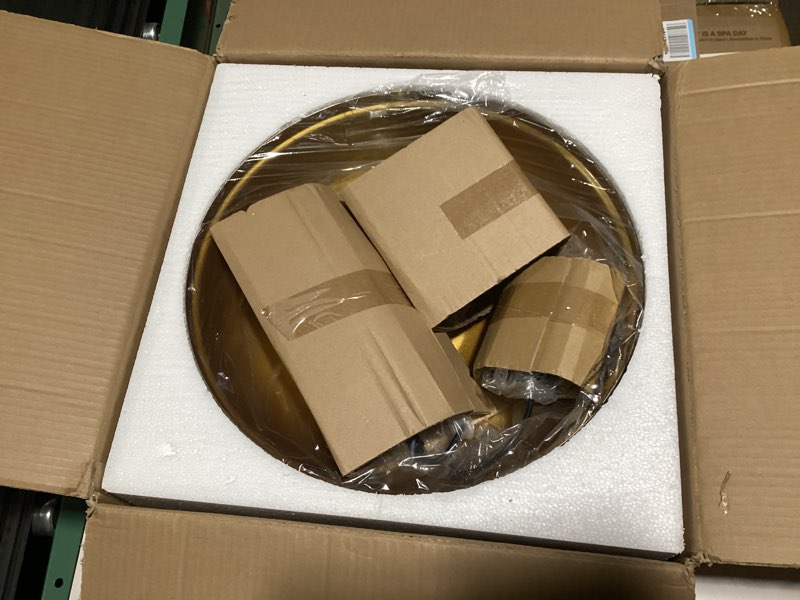 Condition photo showing Good Condition for zeyu 17.7 Inch Farmhouse Pendant Light for Kitchen Island, Large Ceiling Hanging Light with Metal Dome Shade, Oil Rubbed Bronze Finish, 016-1M ORB Oil-Rubbed Bronze Large, 1 Pack