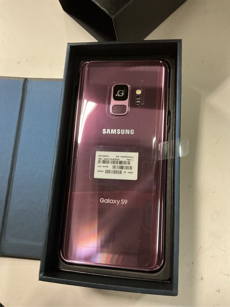 Condition photo showing Good Condition for samsung galaxy s9, 64gb, lilac purple - unlocked (renewed) ***working condition verified. no network or connectivity tests were performed. bidder be advised ***
