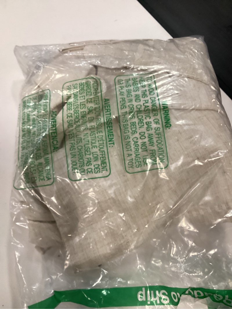 Condition photo showing New/Like New for jinchan winslow linen curtains 45 inch length small window curtains embroidered bordered floral drapes light filtering for bathroom laundry room kitchen farmhouse decor white on beige 2 panels 50"w x 45"l (pack of 2) *linen white