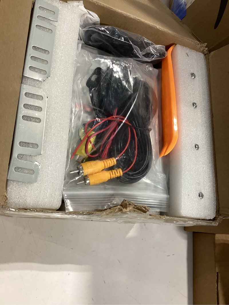 Condition photo showing Good Condition for double din car stereo with cd/dvd player apple carplay & android auto, 6.2inch car radio with bluetooth and backup camera, touch screen, mirror link, steering wheel control, usb/tf/aux input, am/fm